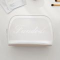New Waterproof transparent makeup bag tpu Round Shape for women Internet celebrity large capacity travel portable toiletries bag for men and women.