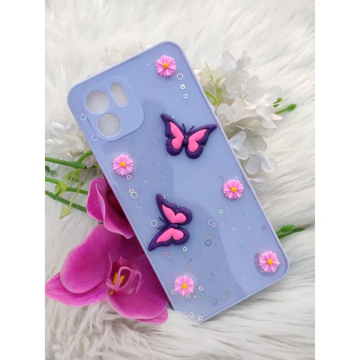 For Xiaomi Redmi A1 4G Phone Case Back Cover Love Chain Bracelet Plating Fashion Ladies Pink (Back Case Cover For Smartphone)