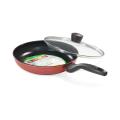 H&H Ceramic Coated Non-Stick Fry pan 20cm With lid - Electric Chula. 