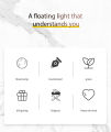Creative 3D Magnetic Levitation Moon Lamp Night Light Rotating LED Floating Lamp Home Decoration.