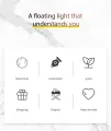 Creative 3D Magnetic Levitation Moon Lamp Night Light Rotating LED Floating Lamp Home Decoration. 