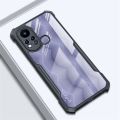 Back Case Cover for Infinix Hot 11s (Shockproof with Polycarbonate Clear Panel | Professional Black) Wirless Case. 