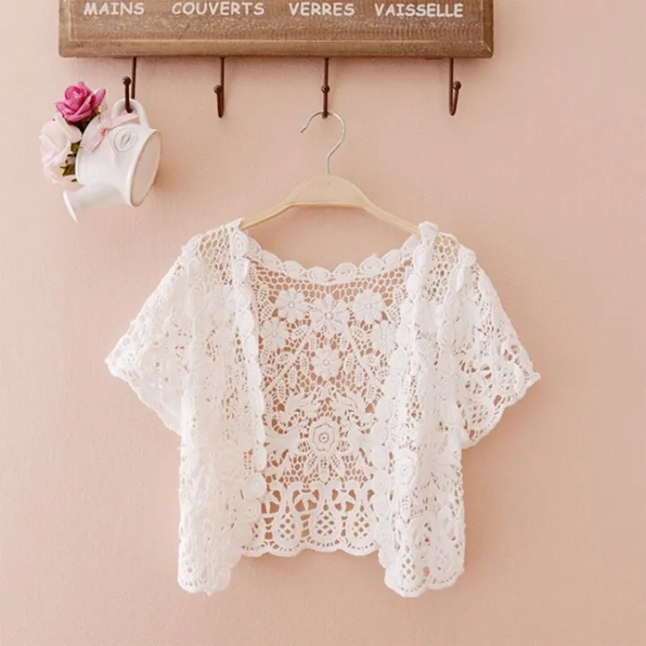 %E3%80%90Alien%20Alien%E3%80%91%20Women%20Short%20Sleeve%20Crochet%20Shrugs%20Hollow%20Out%20Flower%20Lace%20Open%20Front%20Cropped%20Cardigan%20Sunscreen%20Scalloped%20Bolero%20Jacket%20-%20Image%203