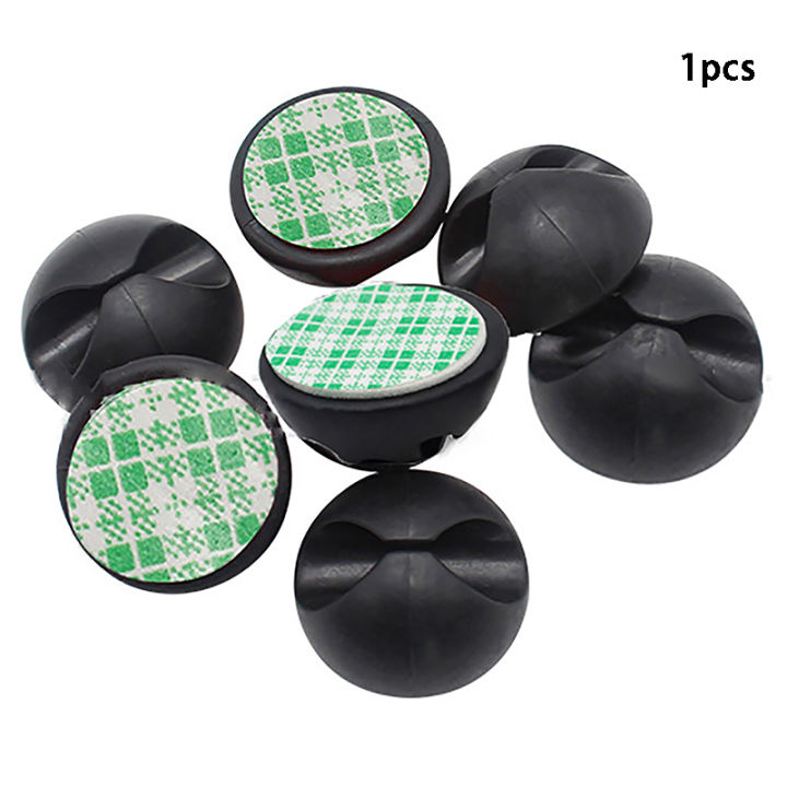 1/5PCS Self-Adhesive Cable Clip Winder Organizer Round Charger Cord Clips Desk Tidy Management Wire Adhesive Holder