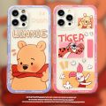 Olige Case For Realme GT NEO 2 Master C35 C31 C25Y C21Y C25s C25 C21 Narzo 50i 50A 30A 20 9i 8i 9 8 7 Pro C17 C15 C12 C11 X50 X70 X60 Pro 7i 6i 5 5i 5s Trend Cartoon Winnie Pooh Straight Edge Shockproof For Couple Soft Phone Case Cover 1.