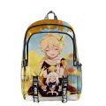 Genshin Impact Game Backpack Cartoon Anime Traveler Aether Boys Girls Schoolbag Backpack Primary Middle School Students Bag.