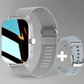 Gray Silver Color Smart Watch Women Men Smartwatch Sport Full Touch Screen Smartclock For Android IOS Sport Fitness Tracker.