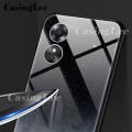 For OPPO A17K Case Protector Phone Cases Starry Sky Couple Back Cover Casing Hp for OPPO A17K Mirror Glass. 