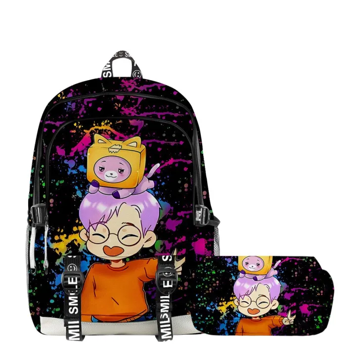 3D%20New%20LankyBox%20Carton%20Villain%20Schoolbag%20Backpack%20Double-layer%20Pencil%20Case%20Two-piece%20Suit%20for%20Primary%20and%20Middle%20School%20Students%20-%20Image%204