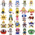 Mario Plush Toys Princess Peach Bowser Koopa JR Ludwig Roy Morton Wendy Lemmy Iggy Larry Anime Stuffed Cartoon Peluche Dolls Outlier Aeuinv.