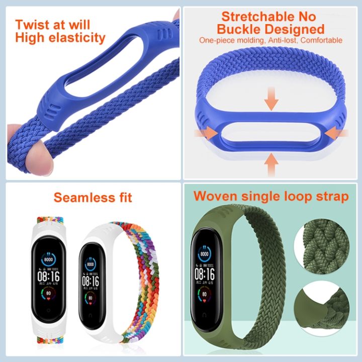 For%20Xiaomi%20Mi%20Band%206%20/%205%20/%204%20/%203%20Universal%20Nylon%20Elasticity%20Weave%20Watch%20Band,%20Size:XS%20140mm(Rainbow)%20-%20Image%203