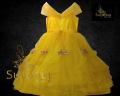 yellow color beauty and the beast destiny party dress bell beauty princess dress by sutonuu. 