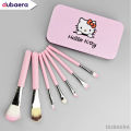 Hello Kitty Makeup Fever Mini Brush Set -7 Pcs - Brush Set (Pink). 