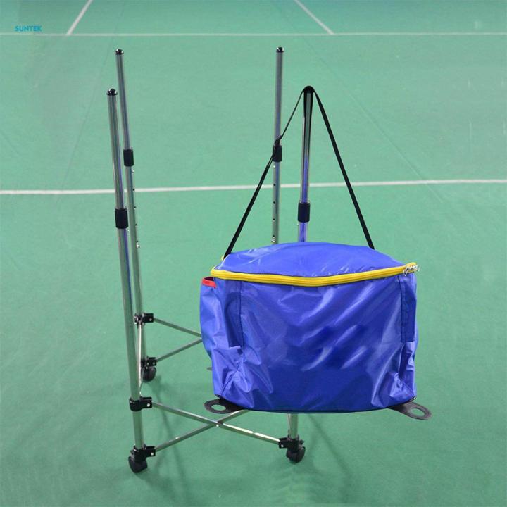 Tennis Ball Cart, Cart with Wheels Lightweight Large Capacity Removable Compact Wheeled Teaching Carts for Baseball Softball