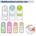 Rotatable Fast Drawing Template Ruler Art Design Construction Architect Stereo Geometry Ellipse Drafting Measuring Scale Ruler. 