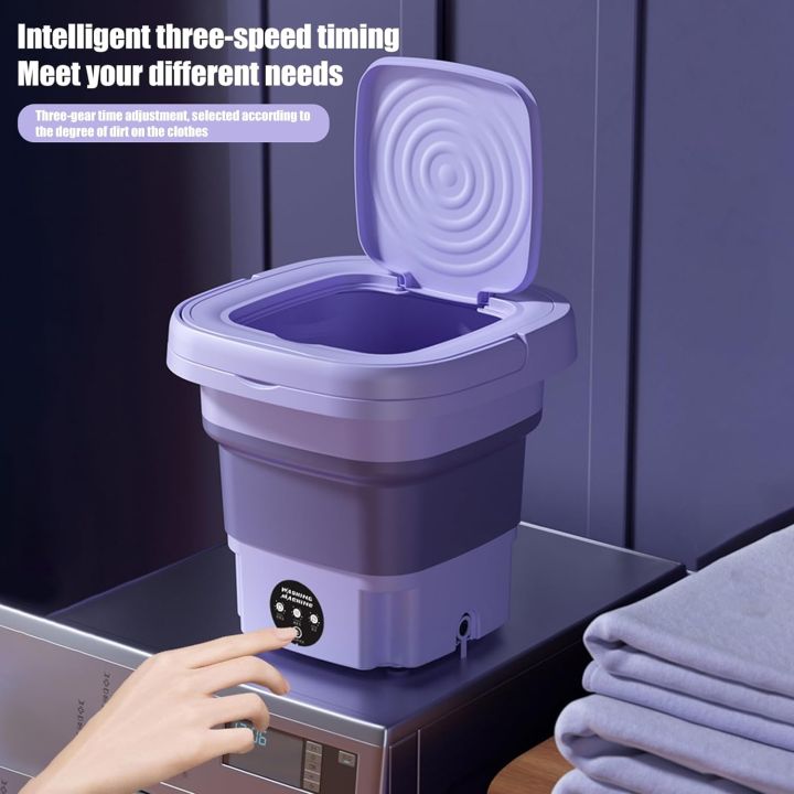 Portable%20Washing%20Machine%206.5L/8L%20Foldable%20Mini%20Washer%20with%203%20Cleaning%20Modes%20Half%20Automatic%20Washing%20Machine%20for%20Baby%20Clothes,%20Underwear%20or%20Small%20Items,%20Dorm,%20Camping%20Green%20-%20Image%204