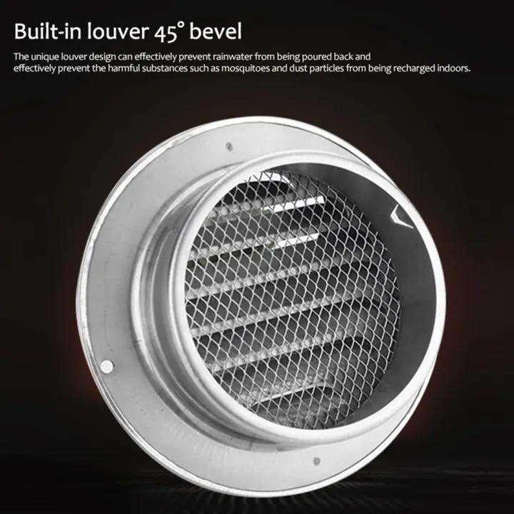 GoodGreat%20304%20Stainless%20Steel%2060/70/80/100/120/150/160/180/200MM%20Round%20Air%20Vent%20Duct%20Grill%20Extractor%20Fan%20Tumble%20Dryer%20Ventilation%20Wall%20Hood%20Windshield%20Out%20Of%20the%20Wind%20and%20Rain%20Vent%20Outdoor,Ceiling%20Exhaust%20Duct%20Cover%20Outlet%20-%20Image%207