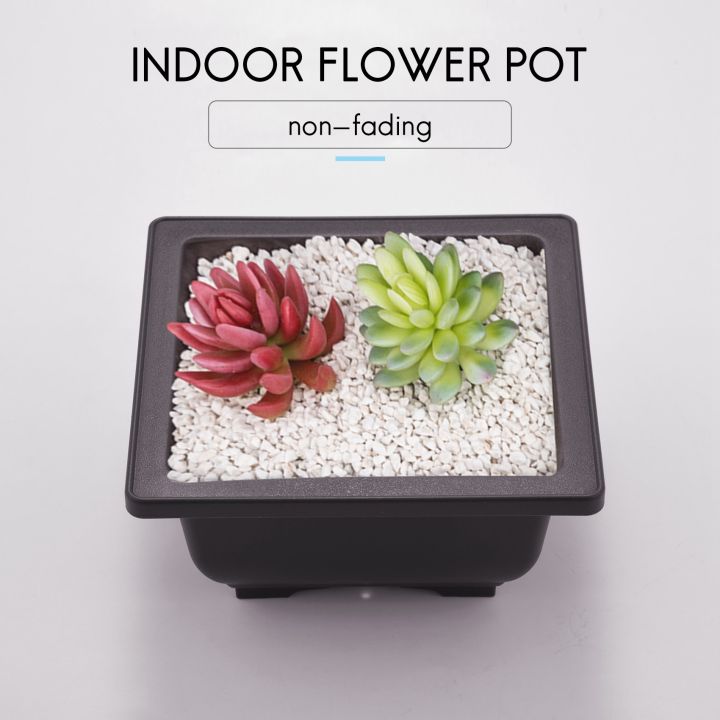 15%20PCS%204.7%20Inch%20Flower%20Pot,%20Square%20Plastic%20Bonsai%20Training%20Pot,%20Flower%20Succulent%20Flower%20Pot%20Container,%20for%20Garden,%20Interior,%20Home%20Decoration%20-%20Image%206