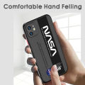 UCUC for OPPO A83 Back Cover Stripe NASA Frosted Transparent Hard Phone Case Thin Shockproof Full Cover Camera Protect Case.