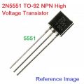 10Pcs- 5551 2N5551 2N-5551 Transistor 180V 0.6mA NPN Transistor TO-92 Bipolar Transistor BJT NPN General Purpose Amplifier 3 Pin Leads Transistor. 