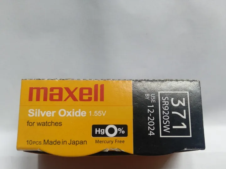 Maxl%20SR920SW%20/%20371%201.55V%20Silver%20Oxide%20Button%20Cell%20Watch%20Battery%201Piece%20-%20Image%204