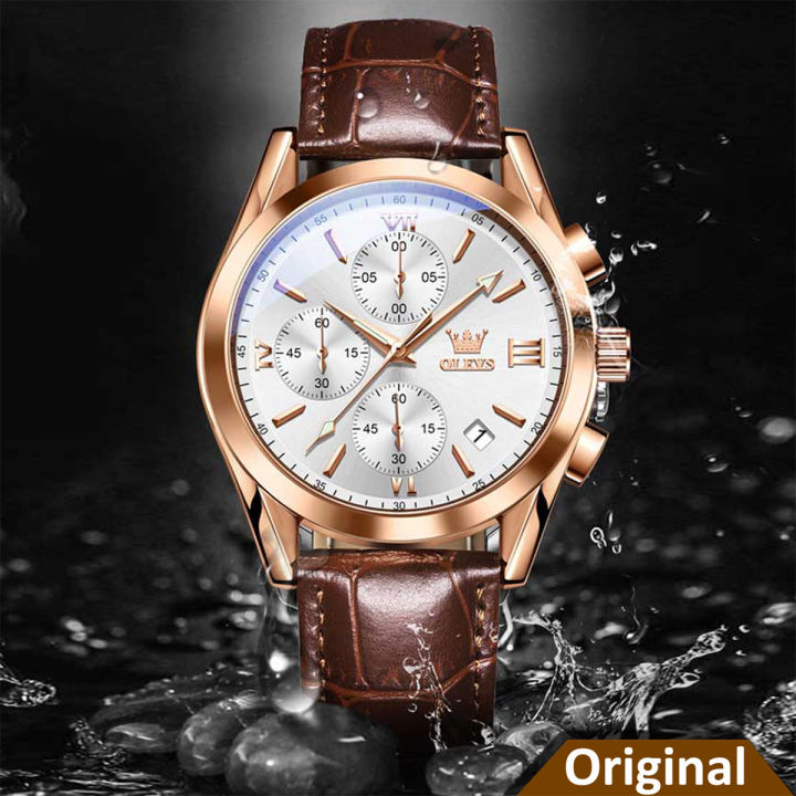 OLEVS%202872%20Analog%20Men's%20Watch%20Waterproof%20Sport%20Leather%20-%20Image%207