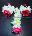 Exclusive Designer Non Bridal artificial flower Jewellery Set -. Earrings, tikli holud/boishakh fashion for women - Ear Ring - কানের দুল - Earrings For Girls. 