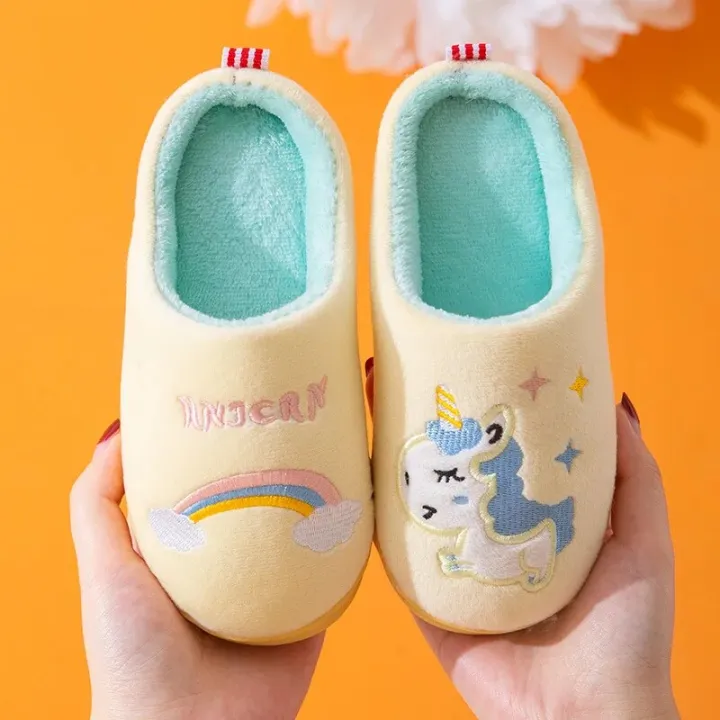 Child%20Cotton%20Shoes%20Kids%20Winter%20Slippers%20Boys%20And%20Girls%20Baby%20Cute%20Unicorn%20Warm%20Shoes%20Thickening%20Large%20Children%20Home%20Slippers%20-%20Image%204