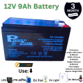 Power Zone 12 Volt 9Ah Battery For Ups, Spray Machine, Dc Fan, Dc Light, Dc Motor Etc. 