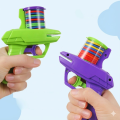 1pc Kids Soft Flying Disc  Gun Toy Foam Disc Launcher Flying Disc Handheld Launcher  Indoor Game Outdoor Backyard Toy For Boys And Girls Birthday Gift. 