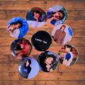 9Pcs/Set BTS-V  Layover Photo Concept Badge/Brooch. 