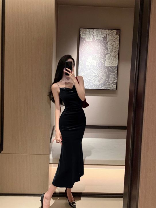 YAENHEY%20Vintage%20Sexy%20Club%20Prom%20Red%20Dresses%20for%20Women%20Spaghetti%20Strap%20Slit%20Velvet%20Dress%20Beach%20Bandage%20Bodycon%20Midi%20Dress%20Party%20Elegant%20-%20Image%2010