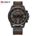 Curren 8314 Fashion Classic  Chronograph Watch for Men-Black. 