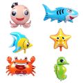 5pcs Fish Sea Animal Balloons Starfish Sea horse Air Balloon Ocean World Under Sea Theme Birthday party Decoration Baby Shower.