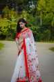 Saree for Women All Season Screen Print Japani Silk Fabric Traditional Style Available in Multiple Colors.