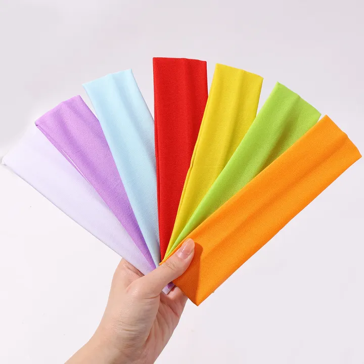 Korean%20Version%20Of%20Sweat-absorbent%20Yoga%20Headbands%20Sports%20Elastic%20Monochrome%20Fashionable%20Simple%20Headbands%201Pcs%20-%20Image%207