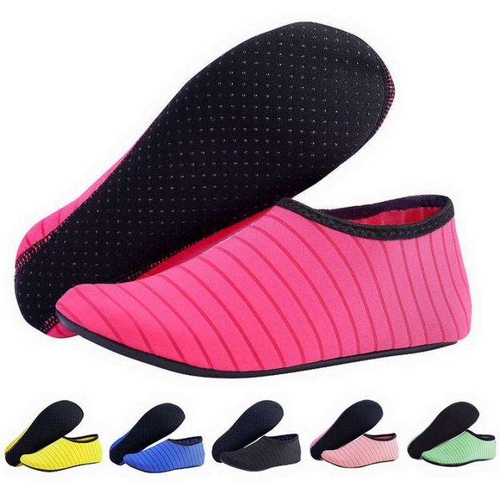 【Value Bundle】 Unisex Water Beach Shoes Non-Slip Sneaker Swimming Diving Socks Summer Aqua Sandal Flat Shoe Floor Socks Slipper for Men Women