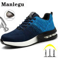【selevn roind】 Safety Shoes Men Women Work Safety Boots Steel Toe Shoe Puncture Proof Air Cushion Work Sneakers Light Fashion Work Shoes Unisex.