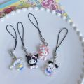 Japanese kawaii Cartoon Smart Phone Strap Lanyards for iPhone/Samsung Case Anime Key Chain Decoration Mobile Strap Phone Charms. 