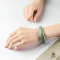 Real Jadeite Natural Ice Green Jade Bangle Original Certified Luxury Bracelet For Women Wholesale Gifts Girlfriend. 