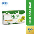 Meril Milk And Kiwi Soap Bar - 100gm. 