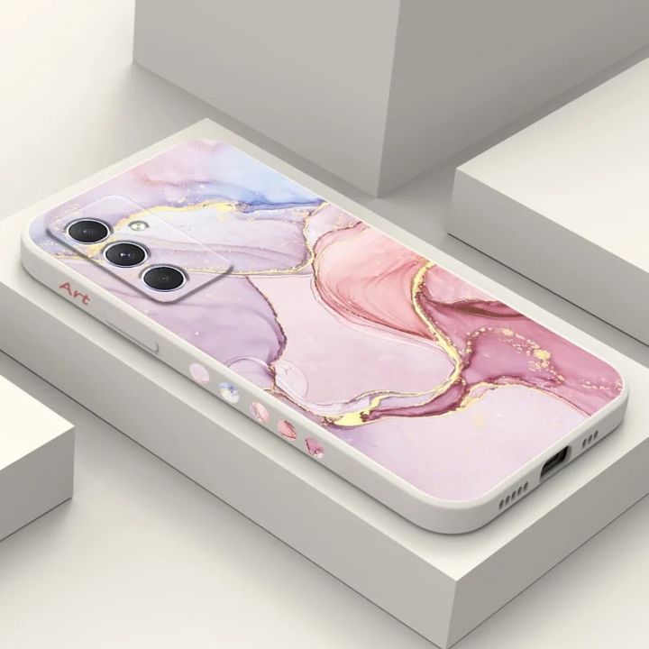 Gold Marble Case For Samsung Galaxy A54 A34 A24 A14 A55 A35 A25 A15 A05 A05S A04 A04S A04E 4G 5G Cover