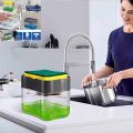 2 in 1 Soap Pump Dispenser Sponge Holder for Dish Soap and Sponge for Kitchen. 