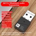 USB Bluetooth 5.2 Adapter Audio Transmitter Qualcomm QCC3040 24Bit aptX Adaptive LL HD Multipoint Wireless Adapter Low Latency. 