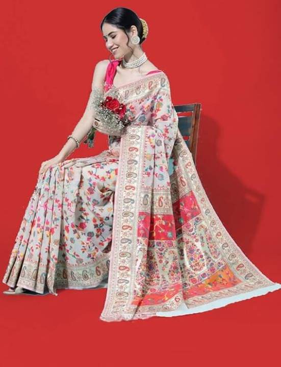 Afsan Print Exclusive Cotton Saree for Women