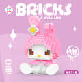Tiny small particle building block Lina compatible with LEGO cartoon doll puzzle assembly toy gift. 