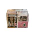 Acrylic Storage Box Card Organizer Kpop Photocard Box Flip Box Transparent Storage Box.