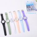 Student Exam Mute Quartz Watch 50m Waterproof Pointer Watch Summer Watch Decorative Calendar Adjustable. 