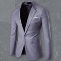 Simple Casual Blazer Comfy Suit Jacket Lapel Slim-fitting Pure Color Blazer Slim. 