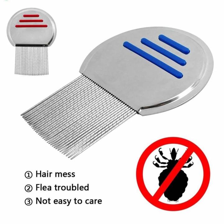 Lice Terminator Comb And All Nit Egg Free - Professional Stainless Steel Lice Removal Comb